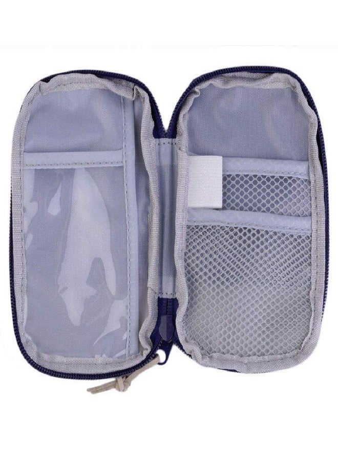 PIPALIYA mini First aid kit Travel Pouch Medicine Storage Bag Emergency Box Organizer with Medicine-Pocket Empty for Travelling car Home Office - Image 2